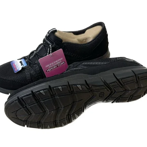 Skechers • Gratis Strolling Sneakers • Black, Sz 9! NIB! - Picture 2 of 2